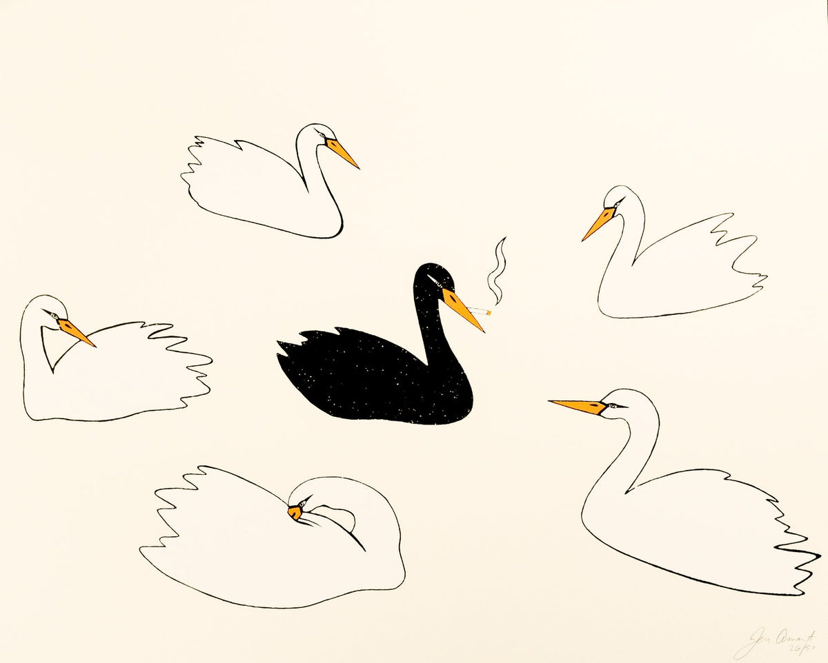 SMOKING SWANS BLACK main image 0