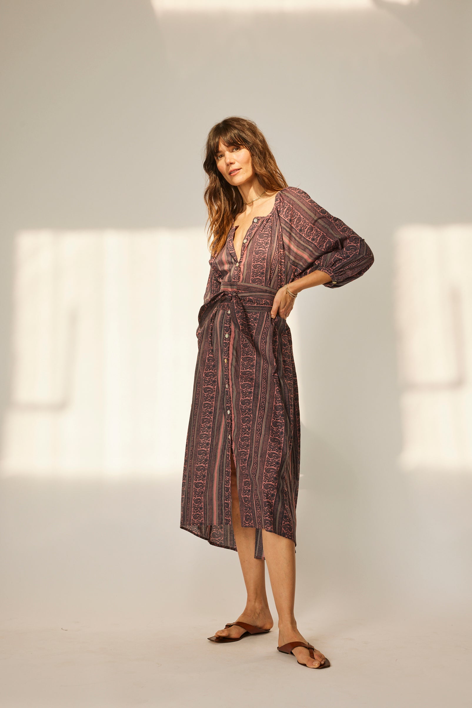 ALEX MIDI WITH SASH – Natalie Martin