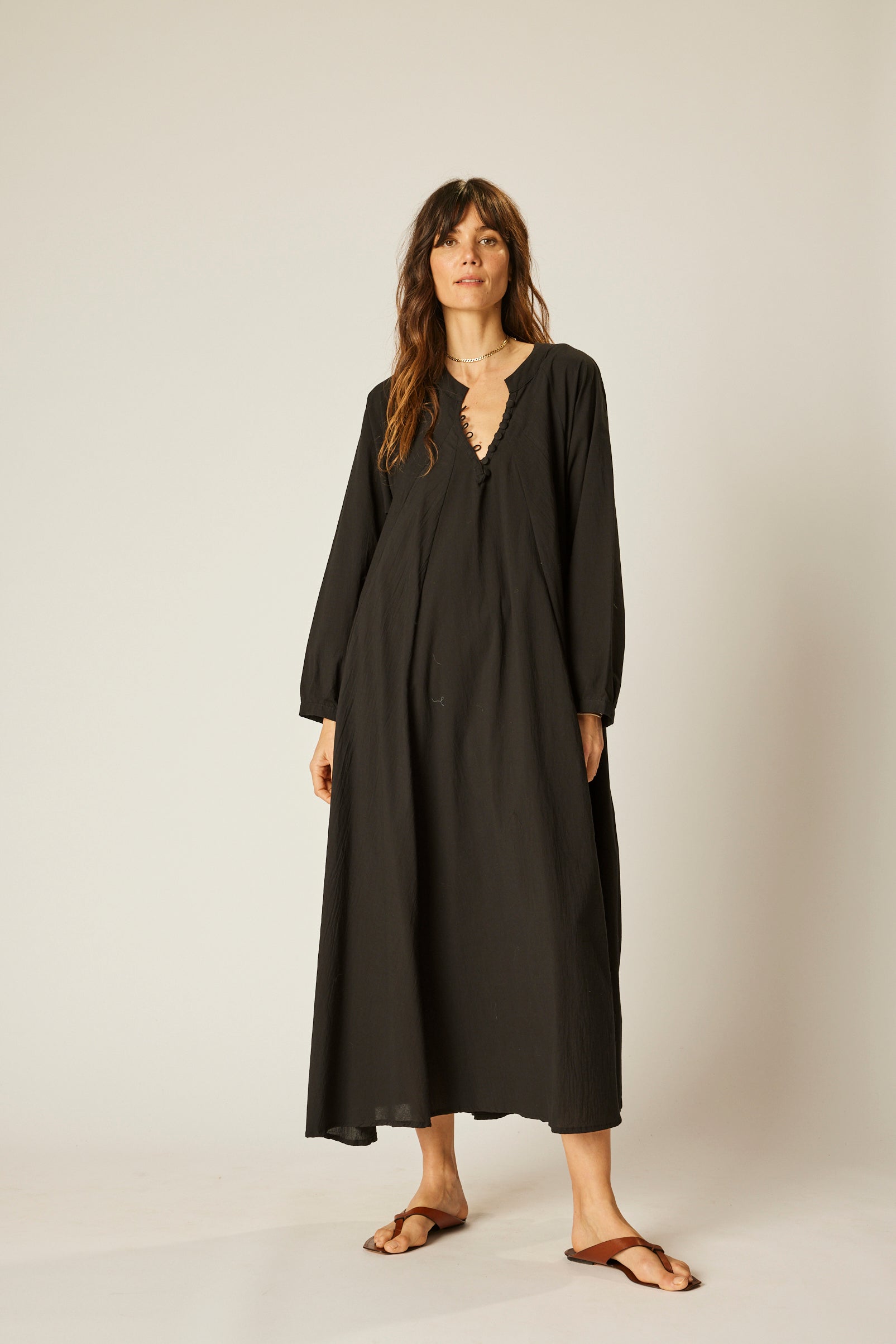 knee length dresses for ladies Silk Print Fiore Maxi Dress main image 1