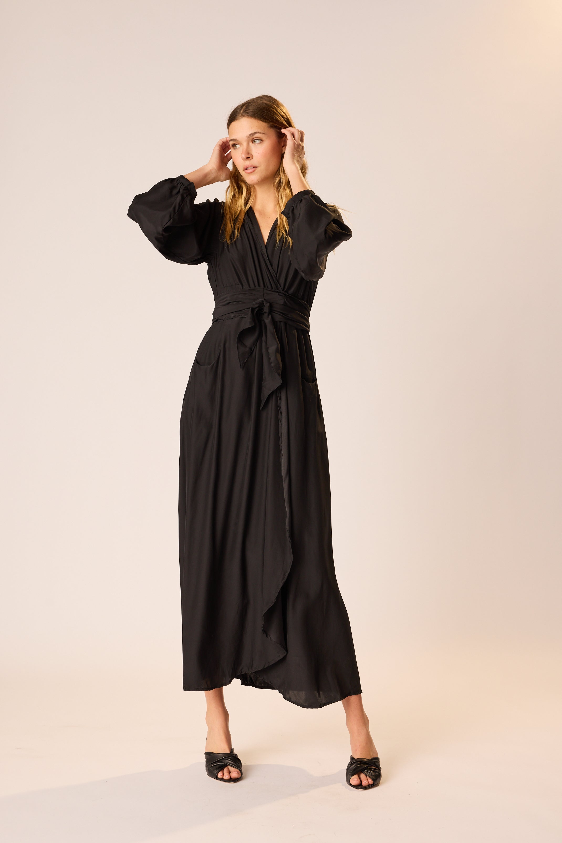 NICO L/S MAXI WITH SASH – Natalie Martin