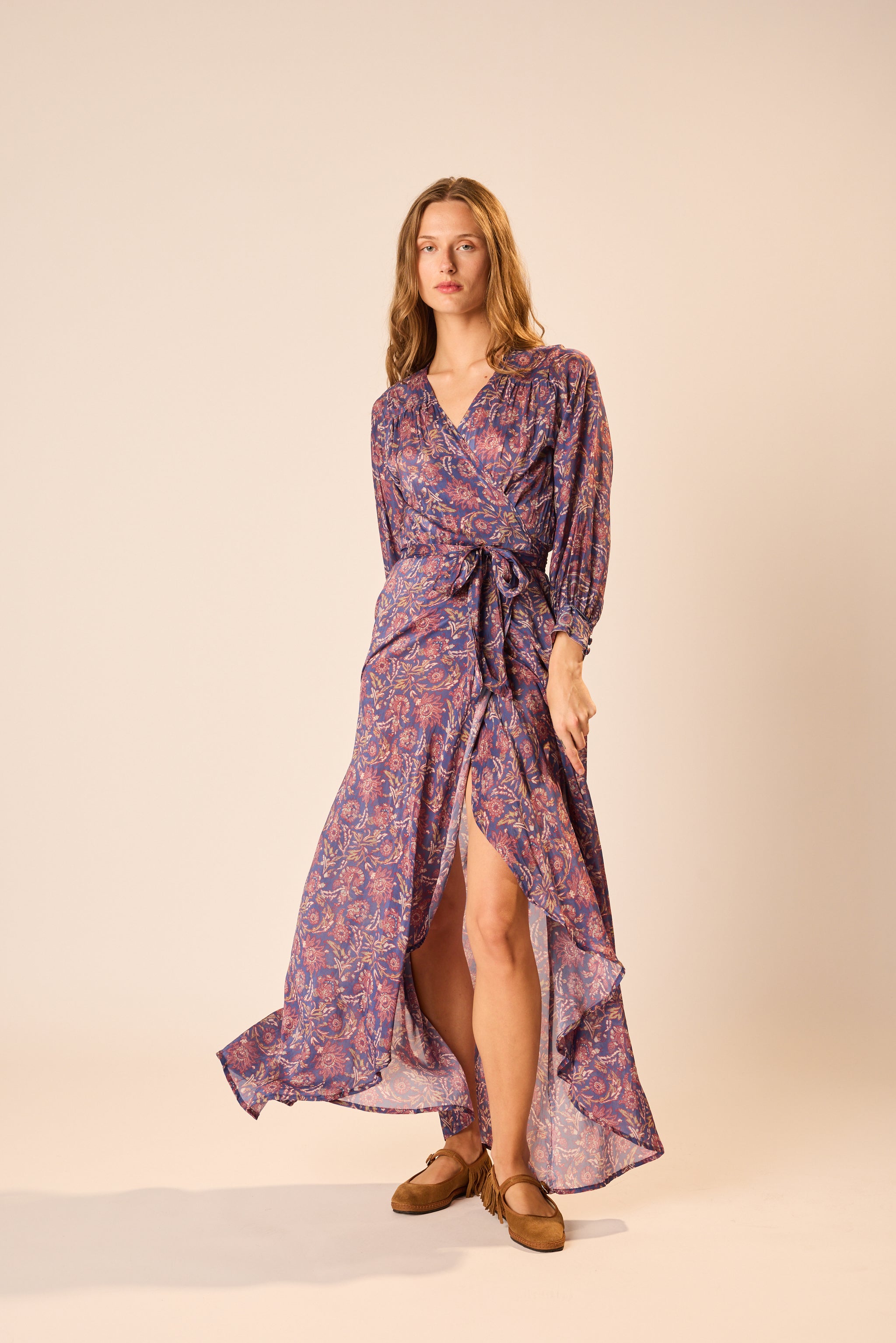 sachin and babi light blue dress Attico Star-Print Plunge-Neck Dress main image 0
