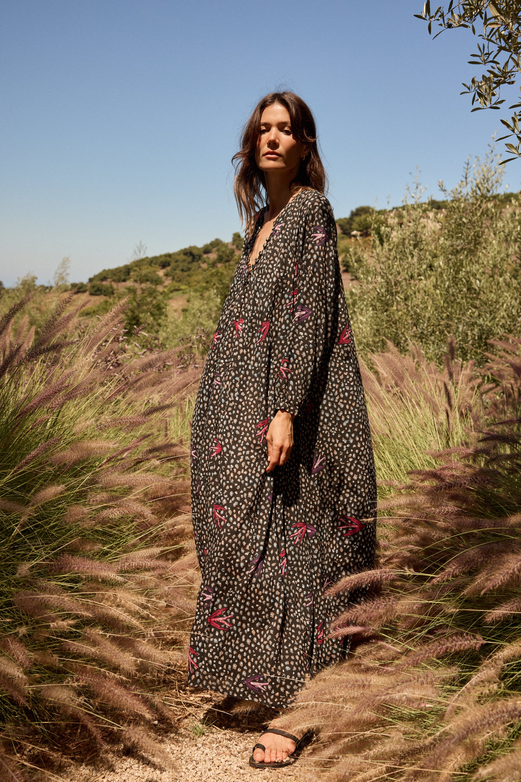 chinese dress ladies FIORE MAXI – Natalie Martin