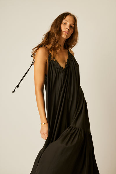 ワンピース andmary Natalie long dress / black ANDMARY】Natalie long dress