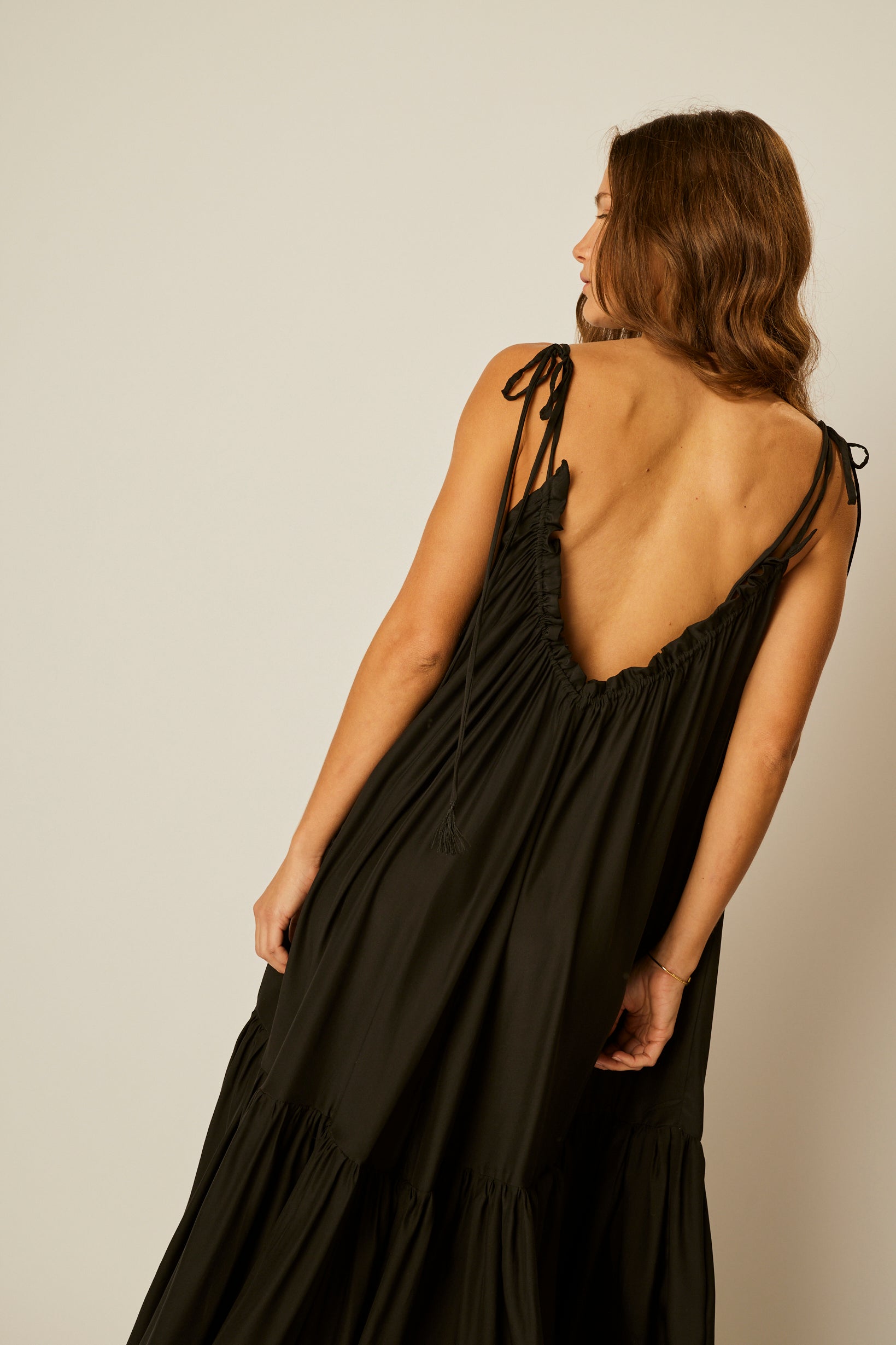ワンピース andmary Natalie long dress / black ANDMARY】Natalie long dress