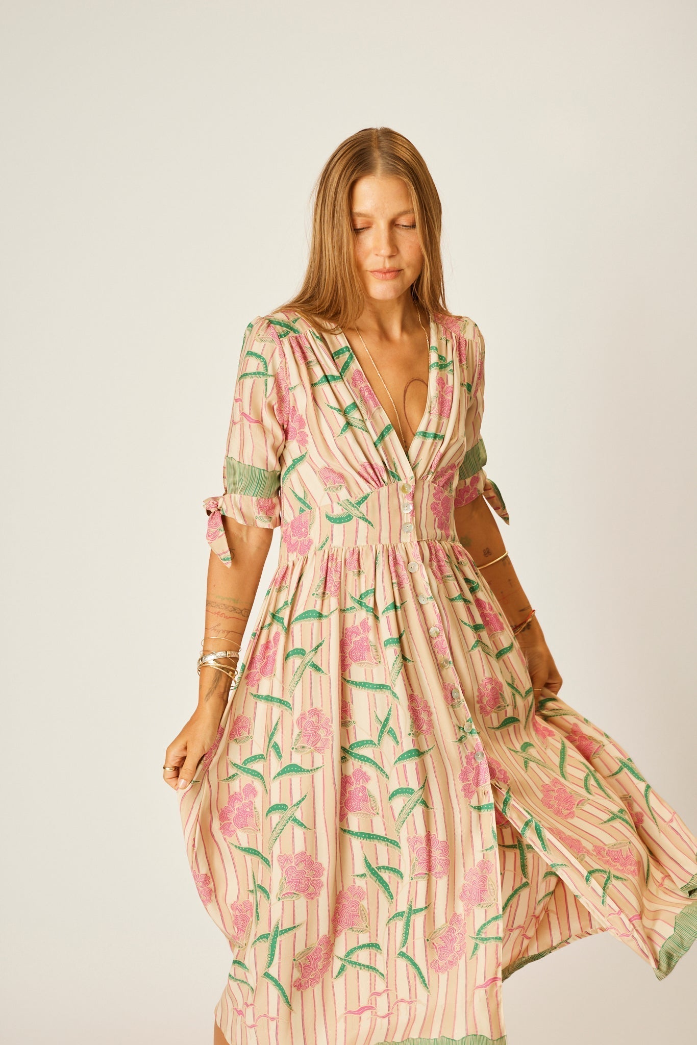 Print Natalie Martin Clothing Natalie Martin Dresses Natalie Martin Jungle  Print Silk Maxi