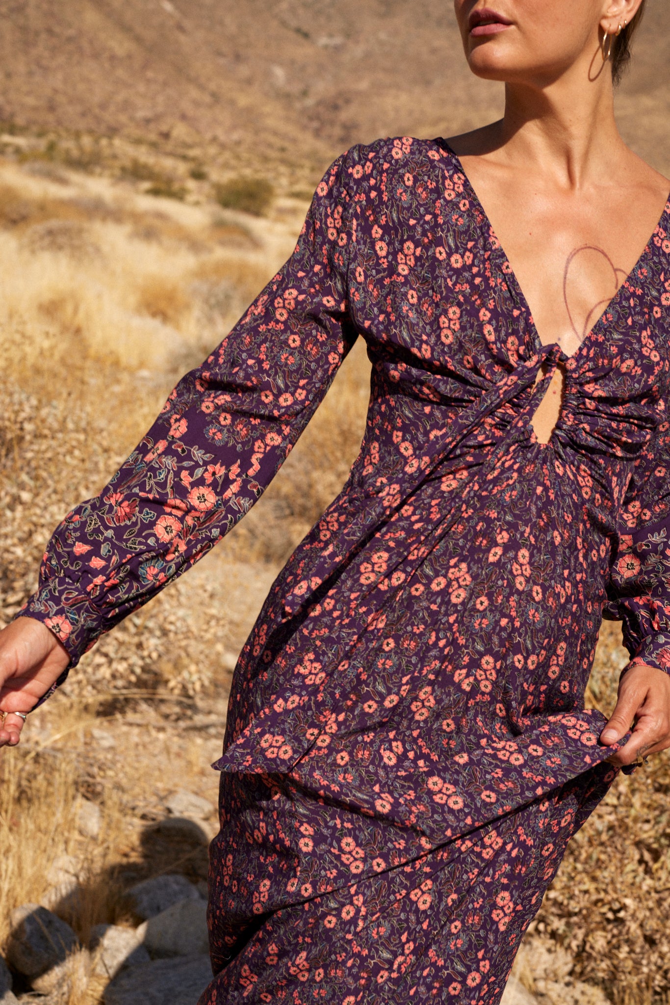 andmary Fleur knit mini dress アンドマリーregina cable mini dress