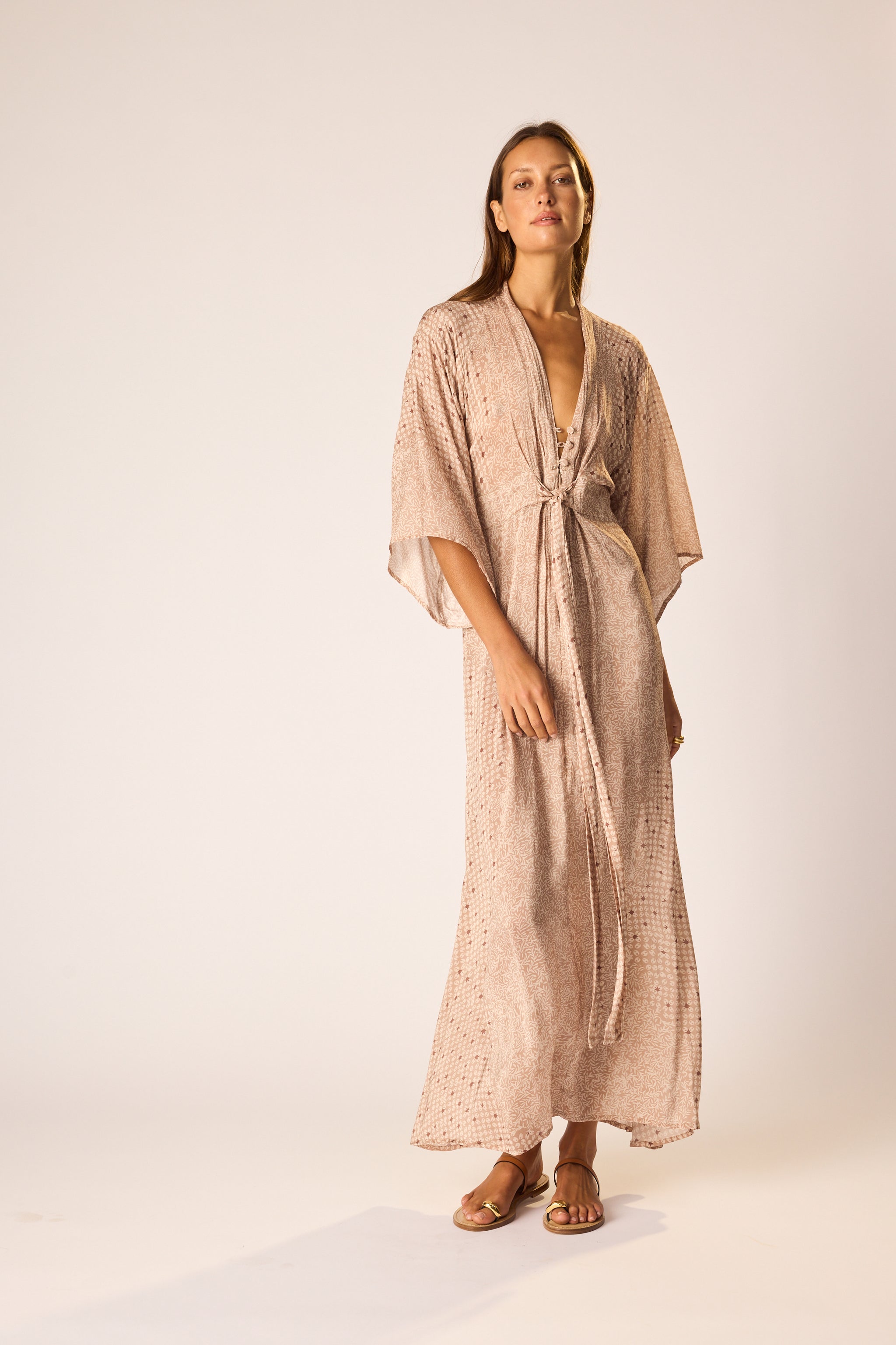 womens dusty pink dress ZAPAKA Women Dusty Rose Mother of the Bride Dress A-Line Round Neck Lace Long Wedding Guest Dress with 3/4 Sleeves, Navy / US22W main image 0