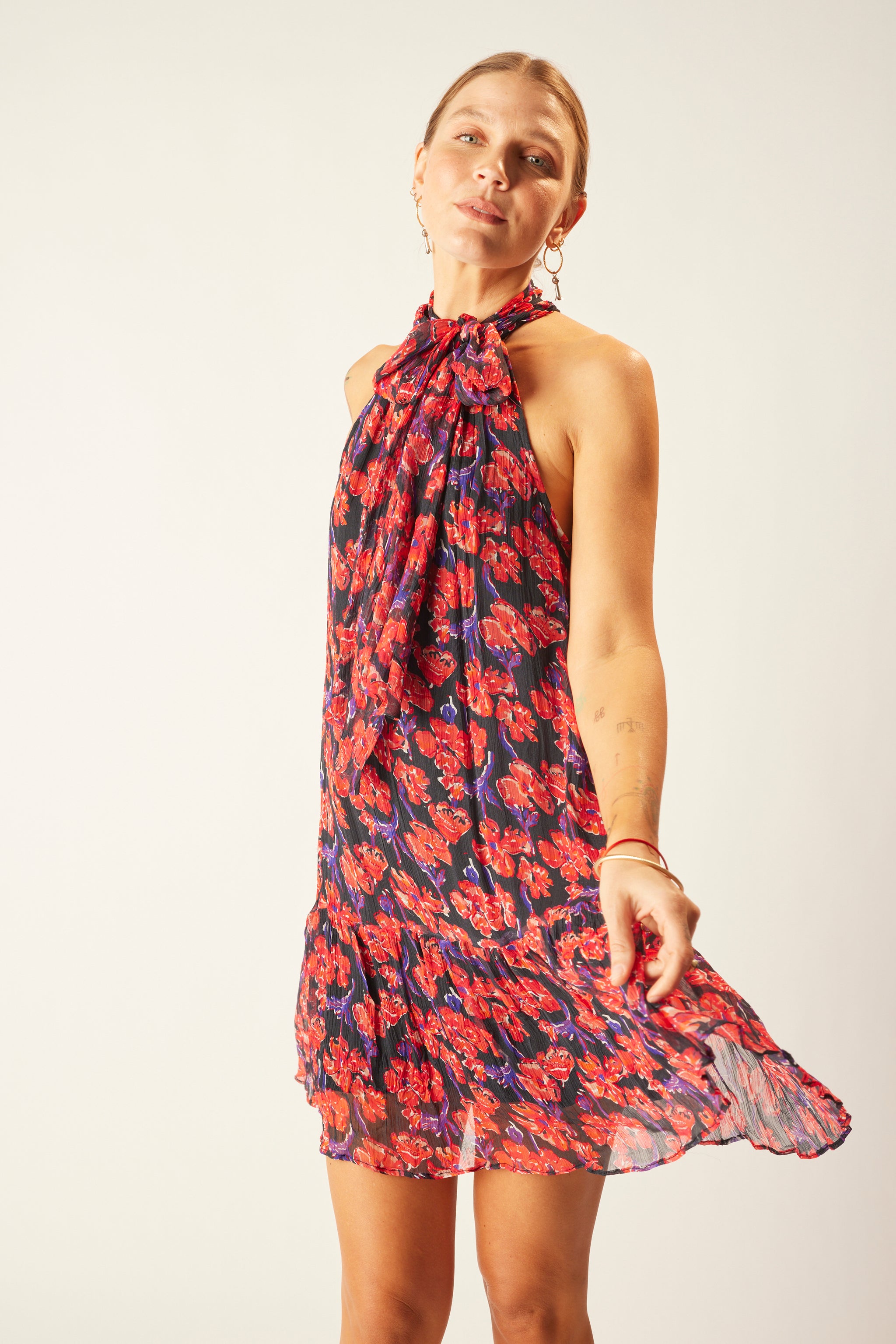 TULIP PRINT VENETIAN RED – Natalie Martin